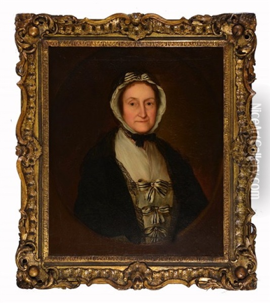 Portrait Of Lucy James, Mrs Thomas Audley (1705-74) Oil Painting - Thomas Gainsborough