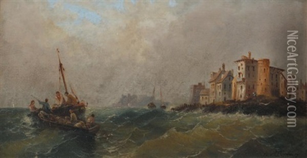 Barque Dans La Tempete Oil Painting - Ferdinand Bonheur