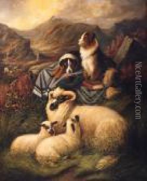 Highland Companions Oil Painting - John Morris