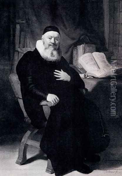 Portrait Of Johannes Elison Oil Painting - Rembrandt Van Rijn