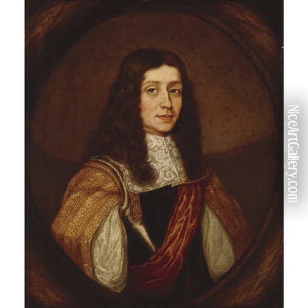 Portrait Of A Gentleman Thought To Be Henry Howard, 6th Duke Of Norfolk (1628-1683/84) And Earl Of Surrey Oil Painting - William Dobson