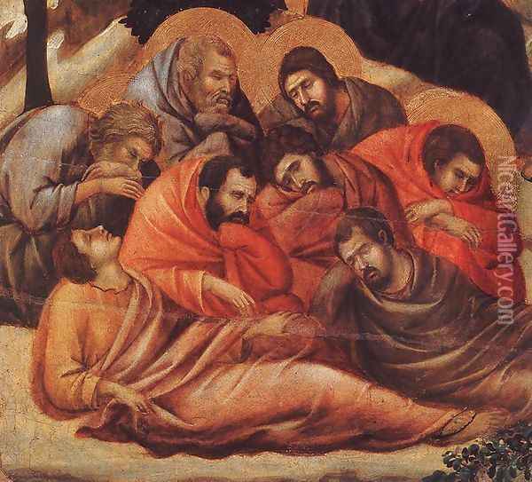 Agony in the Garden (detail 2) 1308-11 Oil Painting - Duccio Di Buoninsegna