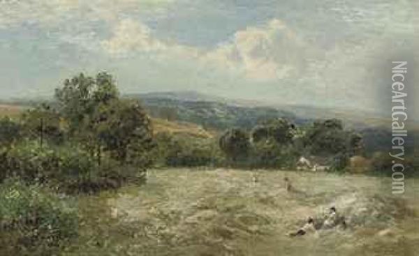 A Midday Rest, Ingleby Oil Painting - George Turner