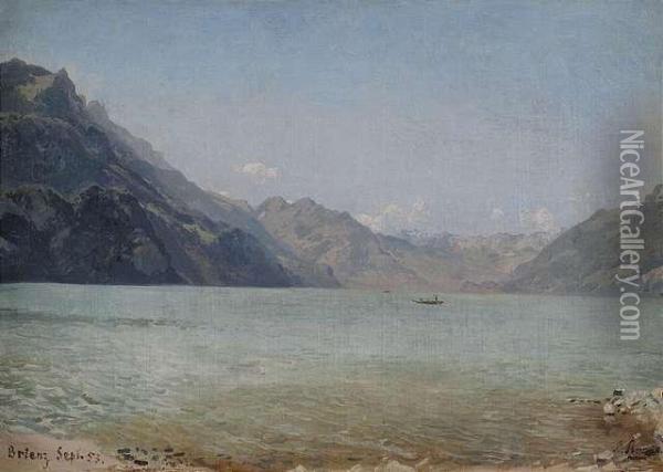 At Lake Brienz Oil Painting - Ludwig Knaus