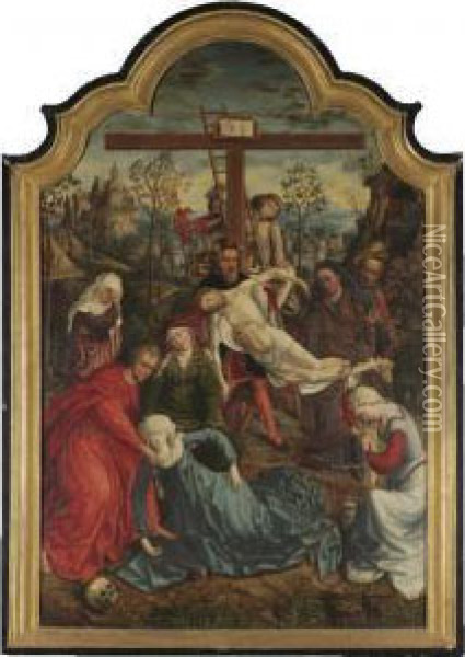 The Descent From The Cross Oil Painting - Rogier van der Weyden