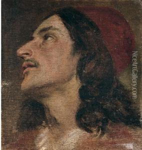 Testa Tizianesca Oil Painting - Otto Vermehren