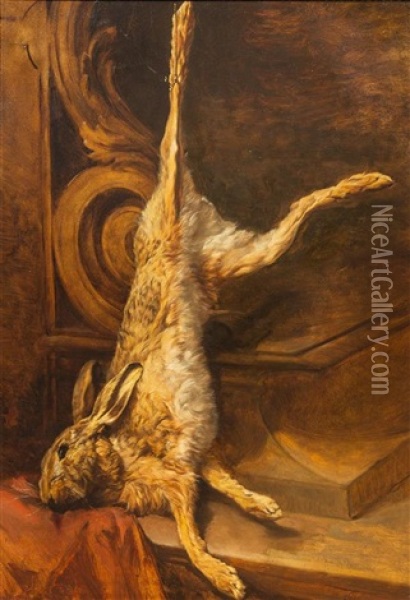 Nature Morte Au Lapin Oil Painting - Leon Louis Antoine Riesener