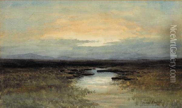 West Of Ireland Landscape Oil Painting - William Percy French