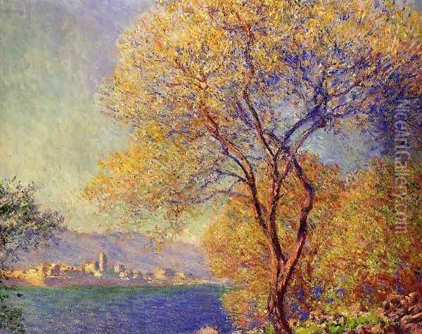 Antibes Seen From The Salis Gardens2 Oil Painting - Claude Oscar Monet