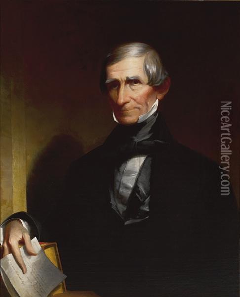 Portrait Of Samuel F. Smith, Philadelphia Oil Painting - John Neagle