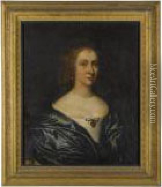 Portrait Of A Lady Oil Painting - John Hayls