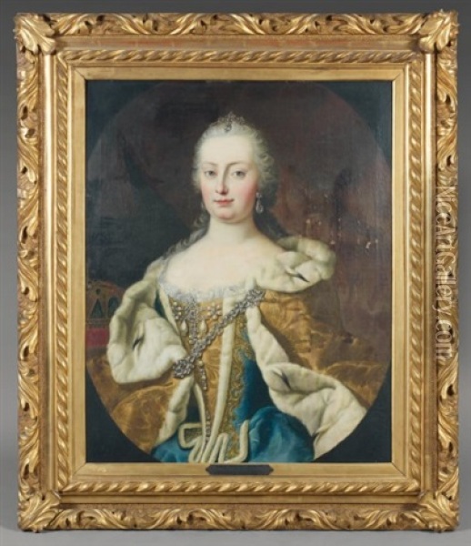 Portrait De L'imperatrice Marie-therese Oil Painting - Martin van Meytens the Younger