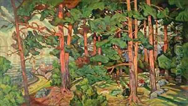 Fauve Landscape 2 Oil Painting - Carl-Edvard Diriks