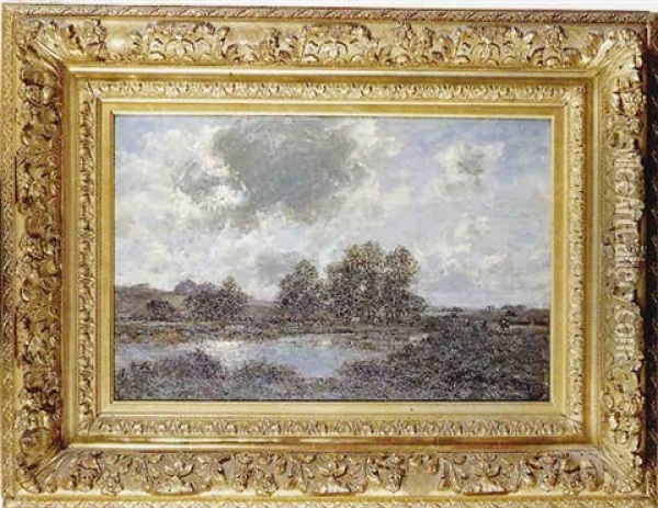 Paysage Avec Riviere Oil Painting - Johann Baptist Weiss