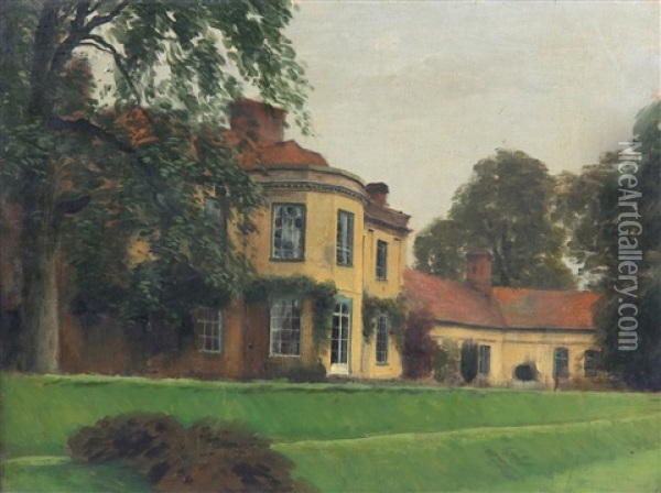 Binderton House, West Suxxex Oil Painting - Rex John Whistler