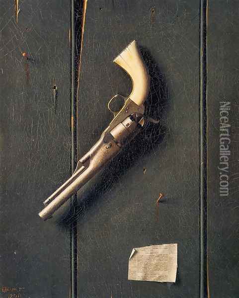 The Faithful Colt 1890 Oil Painting - William Michael Harnett