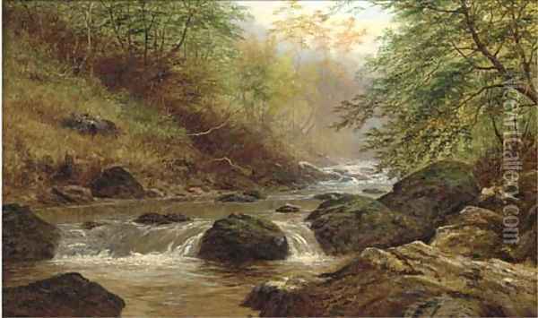Rydal Beck Oil Painting - William Mellor