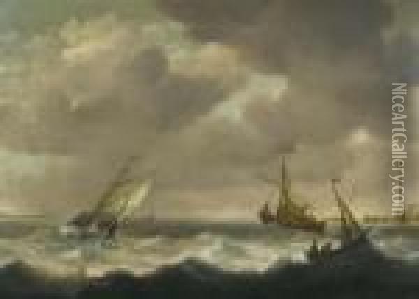 Marine. Oil Painting - Willem van Diest