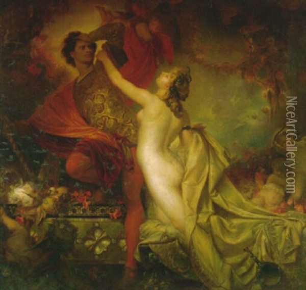 Joseph Und Potiphars Weib Oil Painting - Arthur Heinrich Wilhelm Fitger