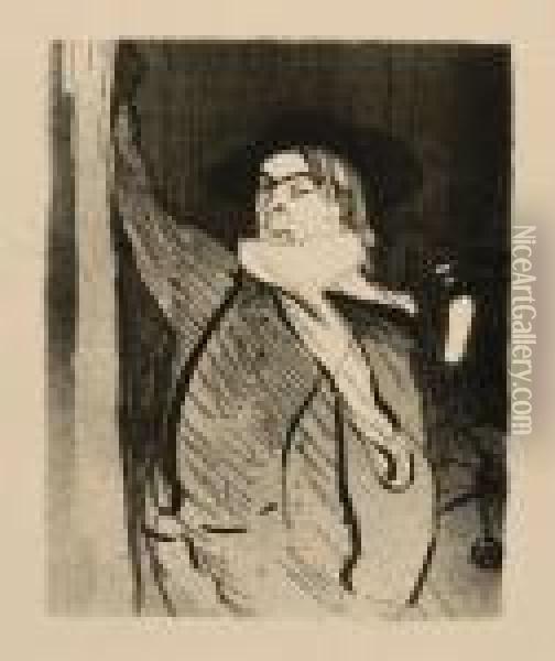 Aristide Bruant Oil Painting - Henri De Toulouse-Lautrec