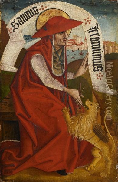 Der Evangelist Johannesund Der Hl. Hieronymus Oil Painting - Meister Des Admonter Apostelab Schieds
