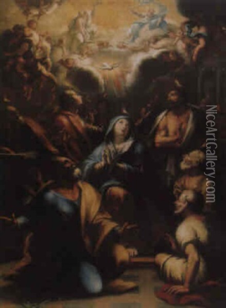 Die Ausgiesung Des Heiligen Geistes Oil Painting - Alessandro Marchesini