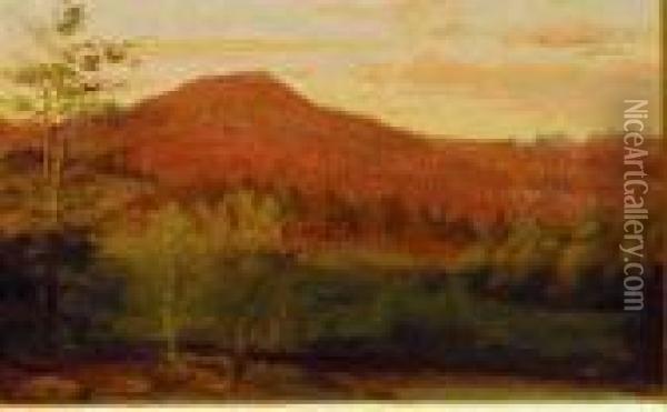 Maine Hills At Twilight Oil Painting - William Partridge Burpee
