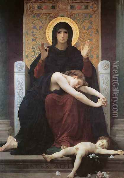 The Virgin of Consolation Oil Painting - William-Adolphe Bouguereau