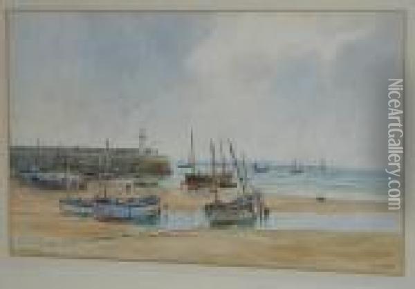 St. Ives Oil Painting - William Stephen Tomkin