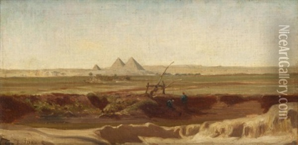 Les Pyramides Oil Painting - Edouard Auguste Imer
