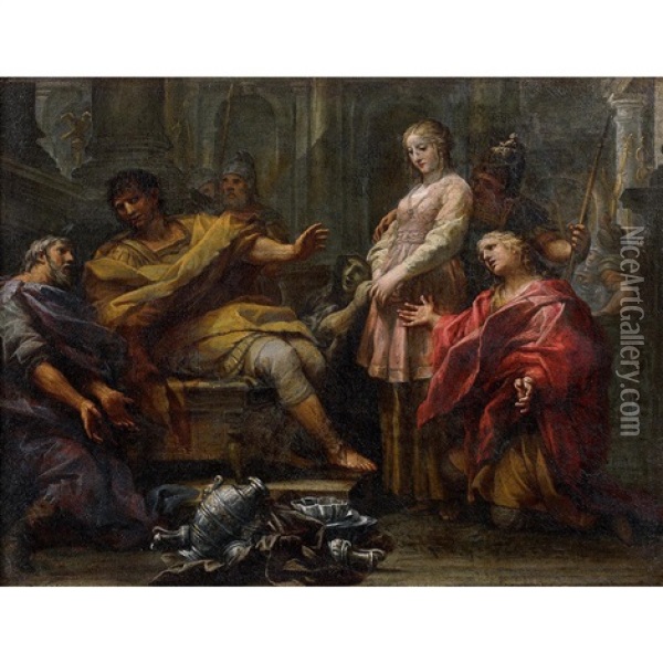 The Continence Of Scipio Oil Painting - Carlo Maratta
