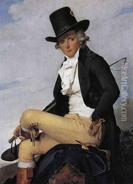 Portrait of Pierre Seriziat Oil Painting - Jacques Louis David