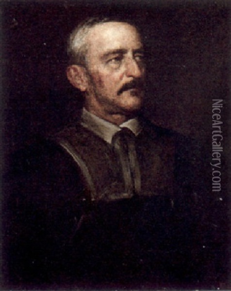 Portrait Of Reverend John Lyman Oil Painting - Eastman Johnson