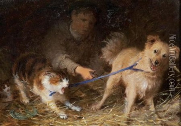 A Bad Connection Oil Painting - John Morgan