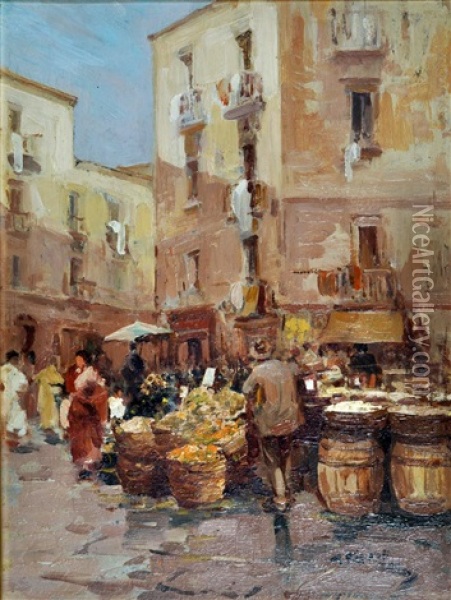 Mercato Oil Painting -  Giuseppe