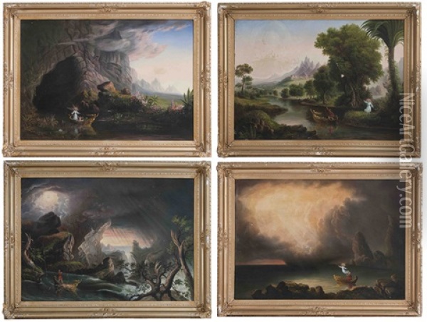 The Voyages Of Life Oil Painting - Thomas Cole