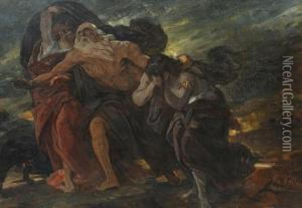 Allegorical Scene Oil Painting - Friedrich von Keller