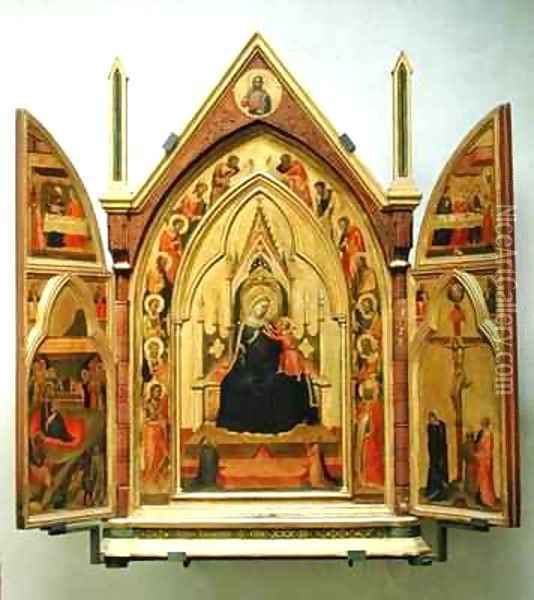Madonna and Child with Saints Oil Painting - Bernardo Daddi