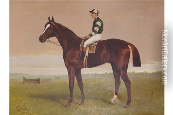 Racing Horse Oil Painting - Edwin Douglas