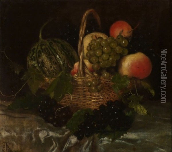 Zwei Grazien - Allegorie Des Sommers Oil Painting - Cella (Bonicella) Thoma