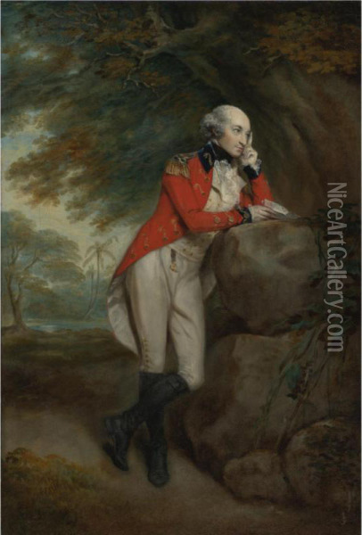 Portrait Of Adam Atkinson Of Torbottle Oil Painting - Arthur William Devis