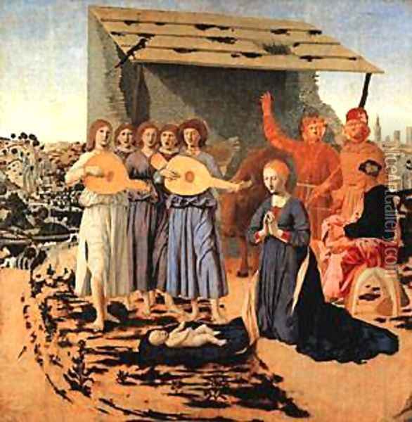 Nativity 1470 Oil Painting - Piero della Francesca