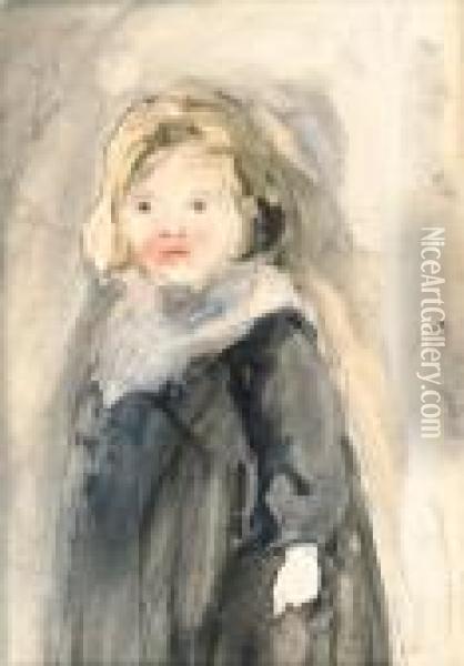 Portrait De Ludovic Rodo, Fils De L'artiste Oil Painting - Camille Pissarro