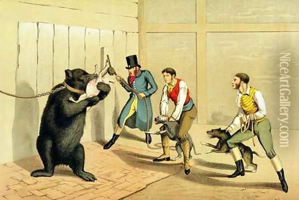 Bear Baiting Oil Painting - Henry Thomas Alken