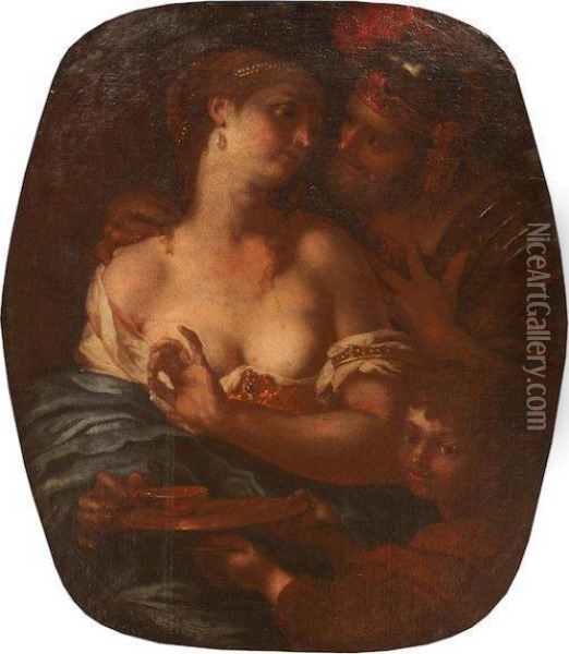 Mars, Venus Et Cupidon Oil Painting - Johann Karl Loth