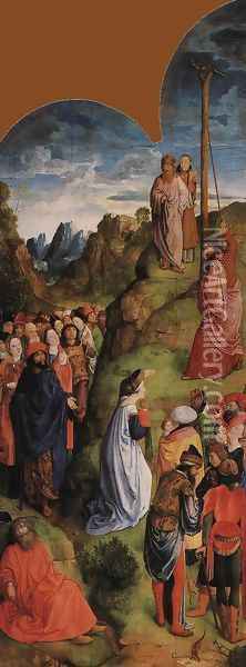Calvary Triptych (right wing) 1465-68 Oil Painting - Hugo Van Der Goes