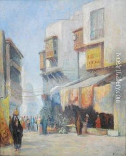  Marche Au Caire  Oil Painting - Hans Widmer