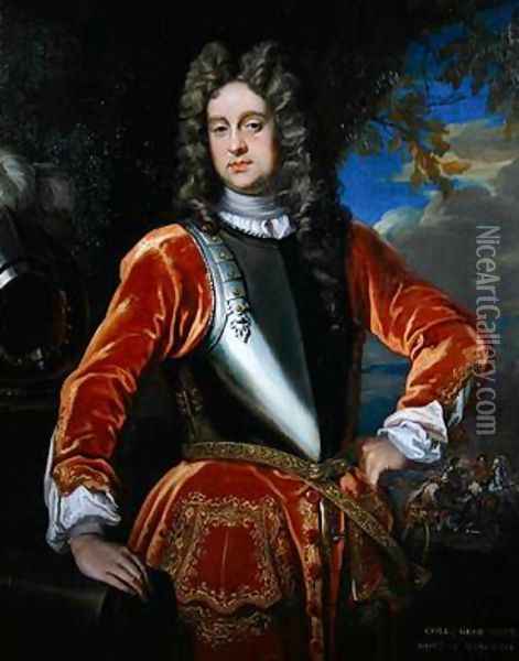 Portrait of Colonel George Bate 1714 Oil Painting - James Francis Maubert