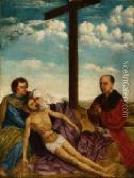La Pieta Oil Painting - Rogier van der Weyden