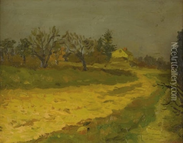 Autumn Landscape Oil Painting - Charles Paul Gruppe